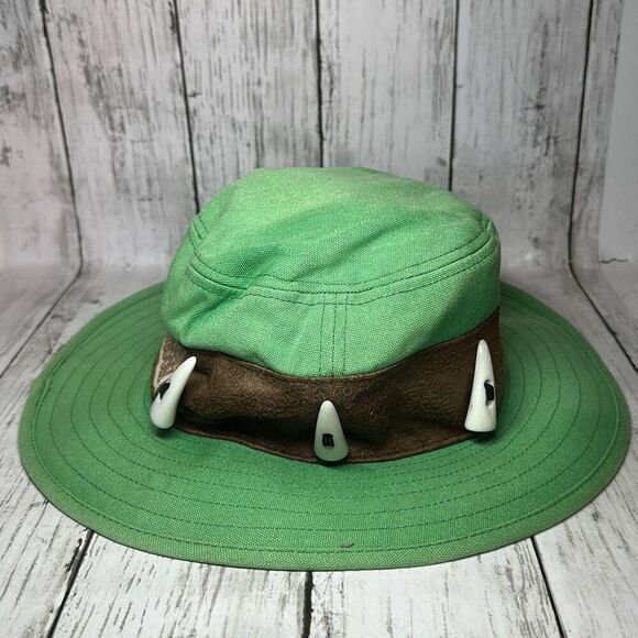 Disney Animal Kingdom Green Safari Hat Shark Teeth Youth Size Mickey Mouse - Picture 6 of 9